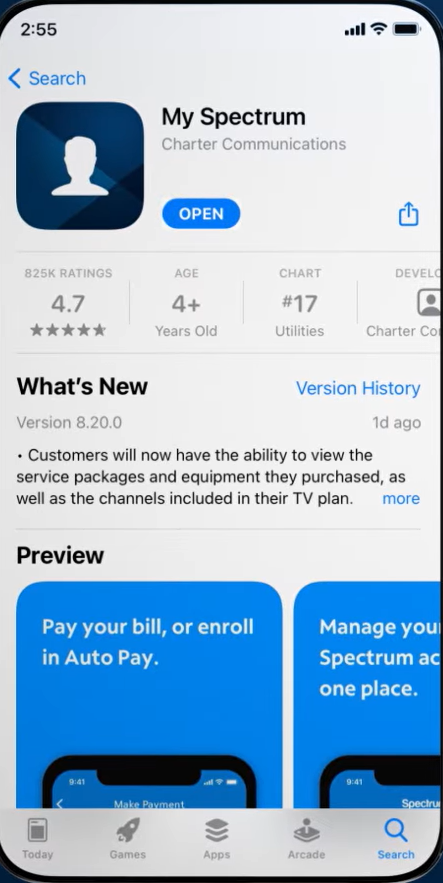 My Spectrum app