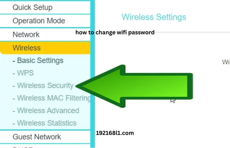how to change router wifi password